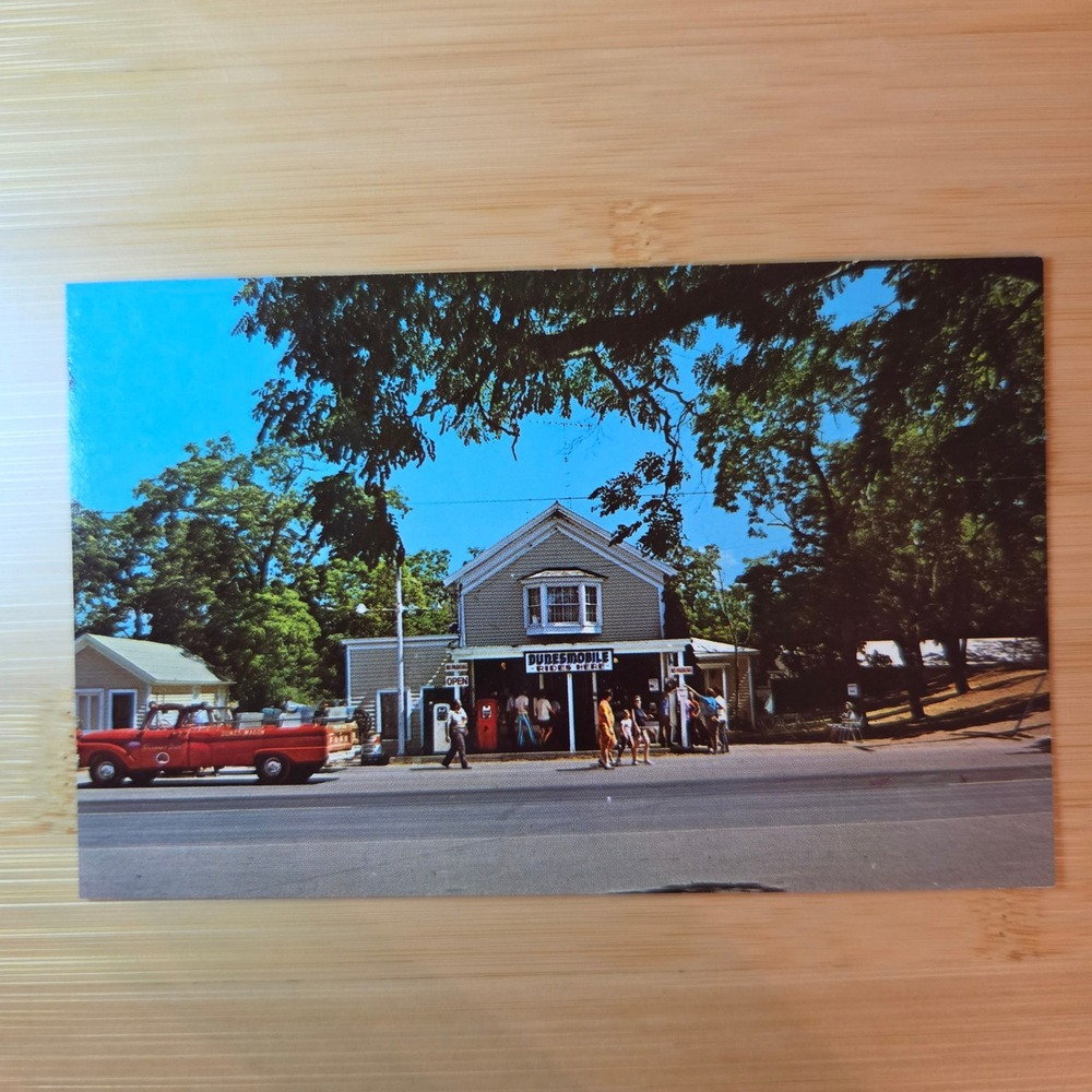 Vintage Sleeping Bear Dunesmobile Rides Postcard Glen Haven Michigan OEK-762